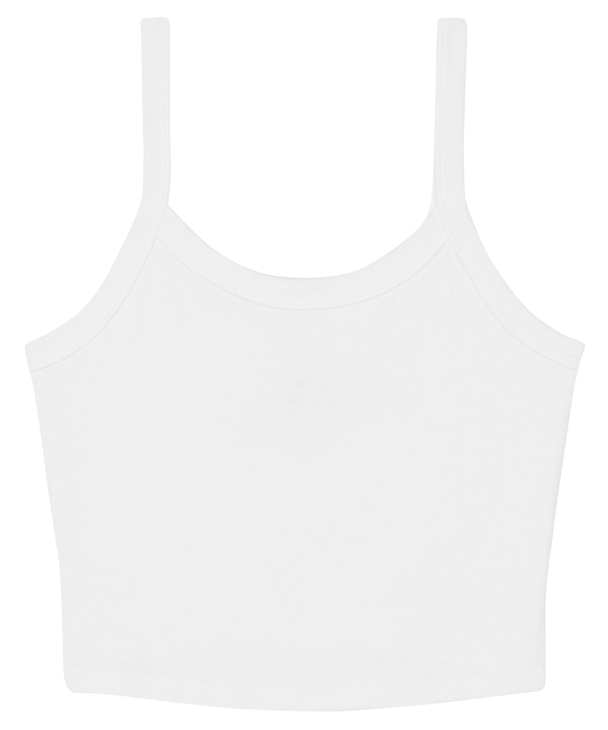 Womens micro rib spaghetti strap tank