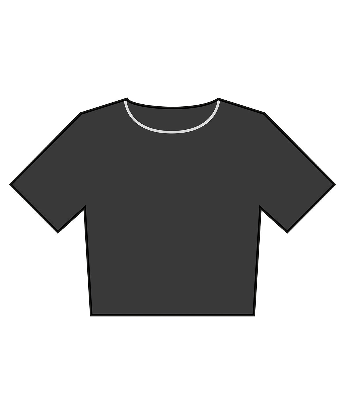 Womens heavyweight washed cropped tee