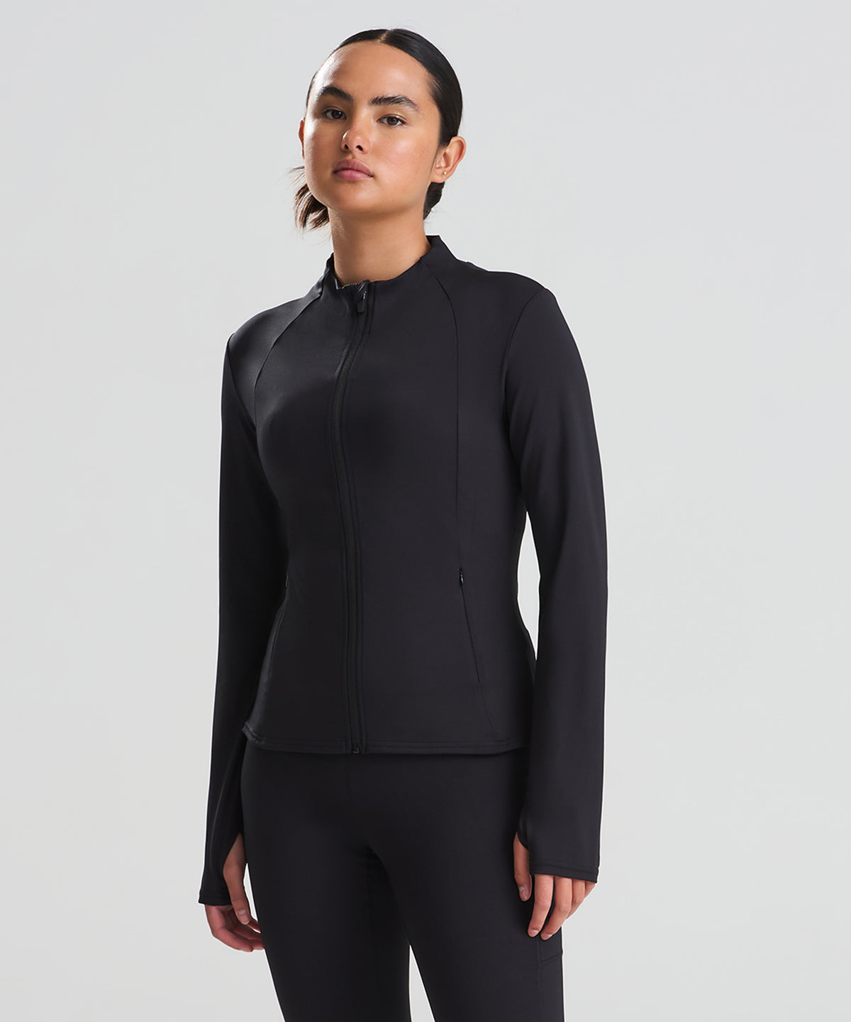 Womens recycled tech-zip jacket
