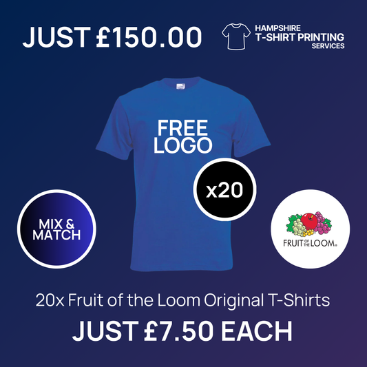 20x Fruit of the Loom T-Shirt Bundle Deal