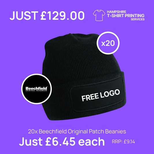 20x Beechfield Original Patch Beanie Bundle