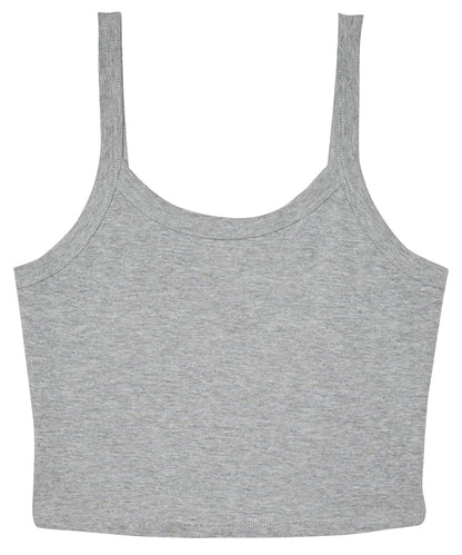 Womens micro rib spaghetti strap tank