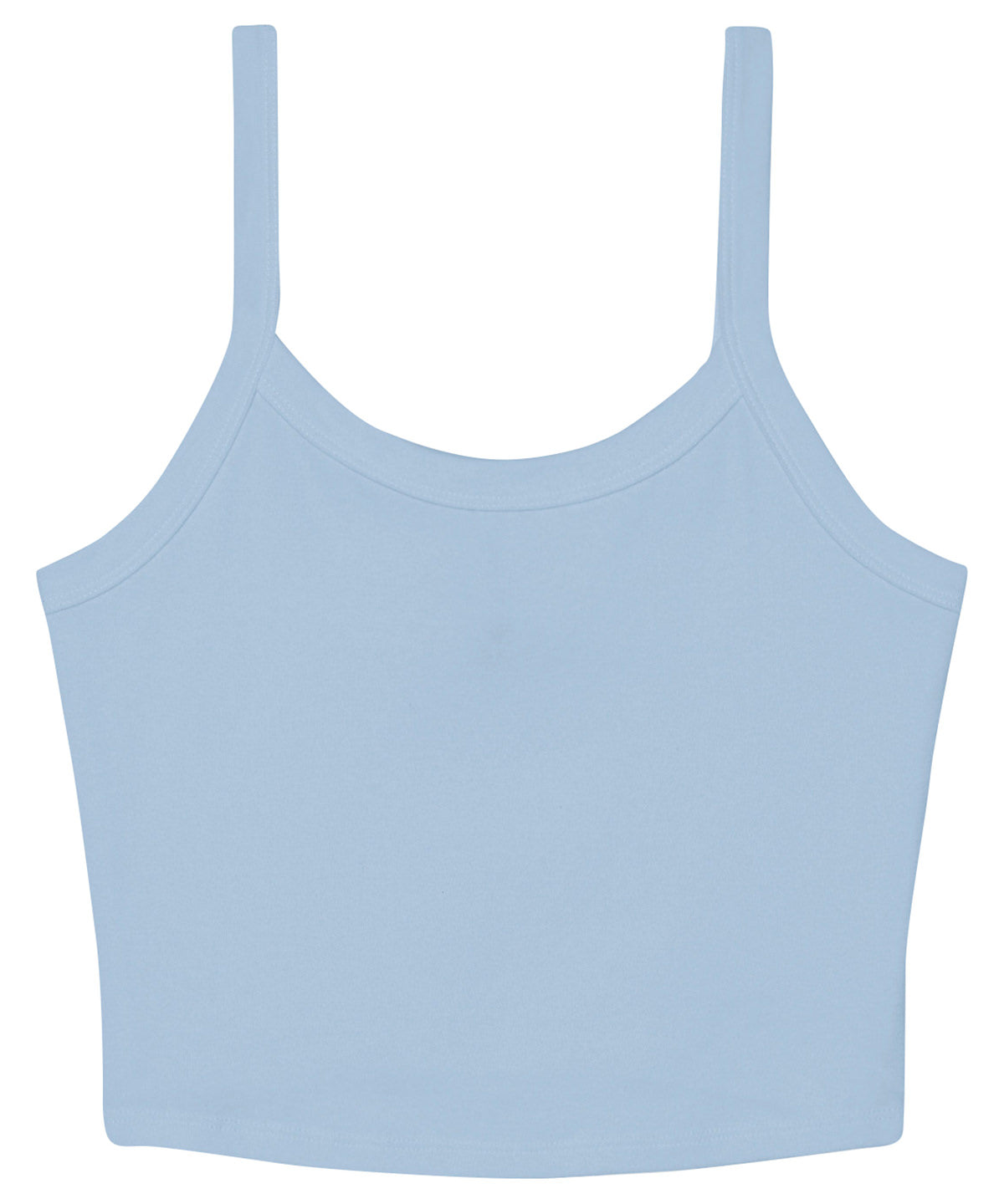 Womens micro rib spaghetti strap tank