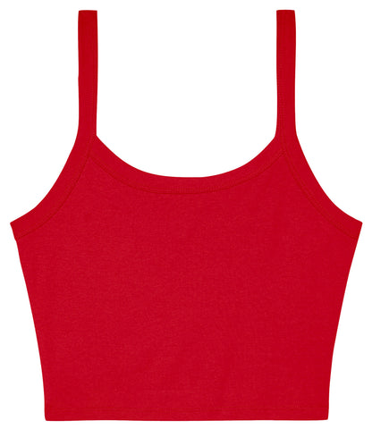 Womens micro rib spaghetti strap tank
