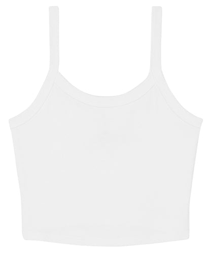 Womens micro rib spaghetti strap tank
