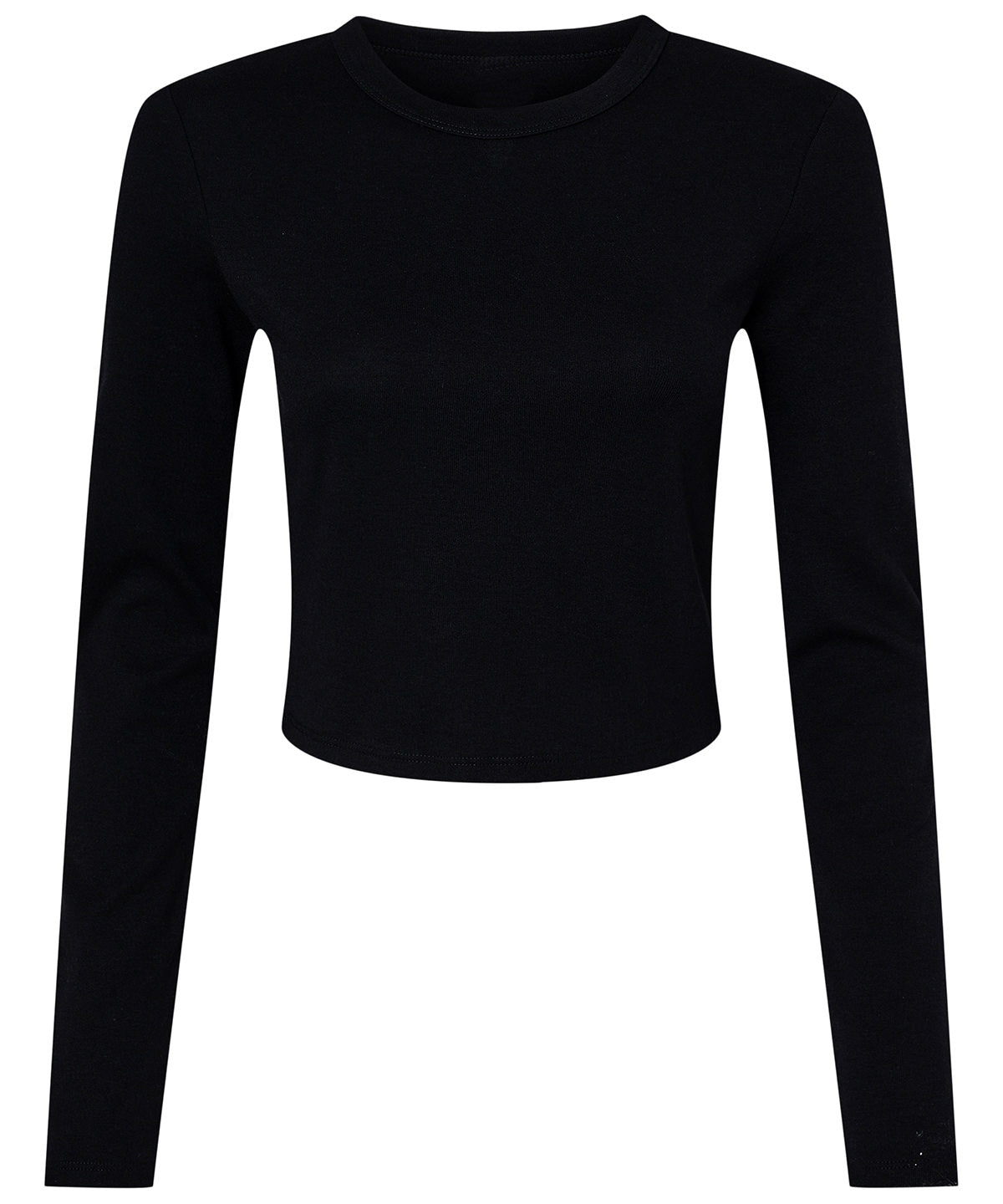 Womens micro rib long sleeve baby t-shirt
