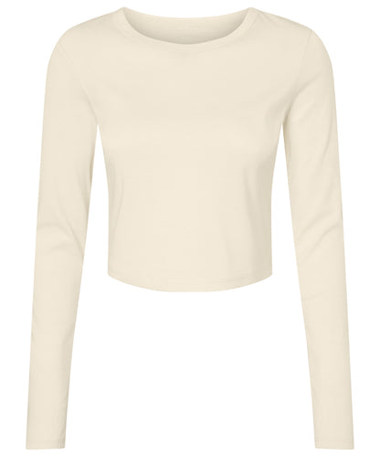 Womens micro rib long sleeve baby t-shirt