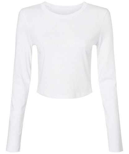 Womens micro rib long sleeve baby t-shirt