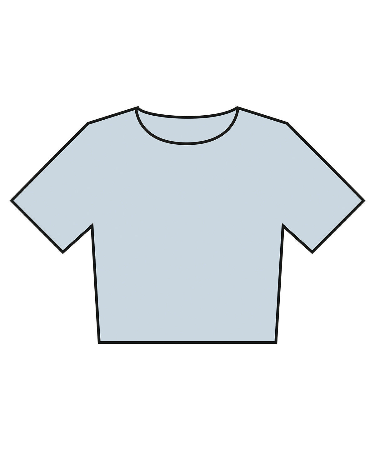 Womens heavyweight washed cropped tee