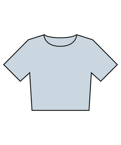 Womens heavyweight washed cropped tee
