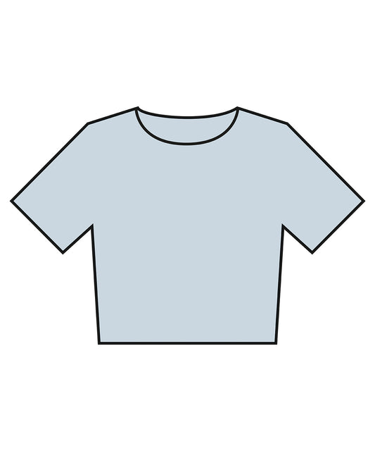 Womens heavyweight washed cropped tee