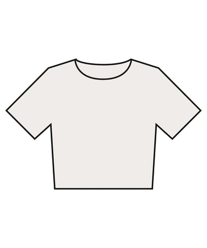 Womens heavyweight washed cropped tee