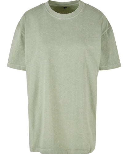Womens oversized acid wash tee