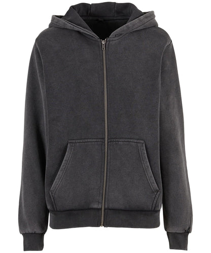 Womens vintage heavy zip hoodie