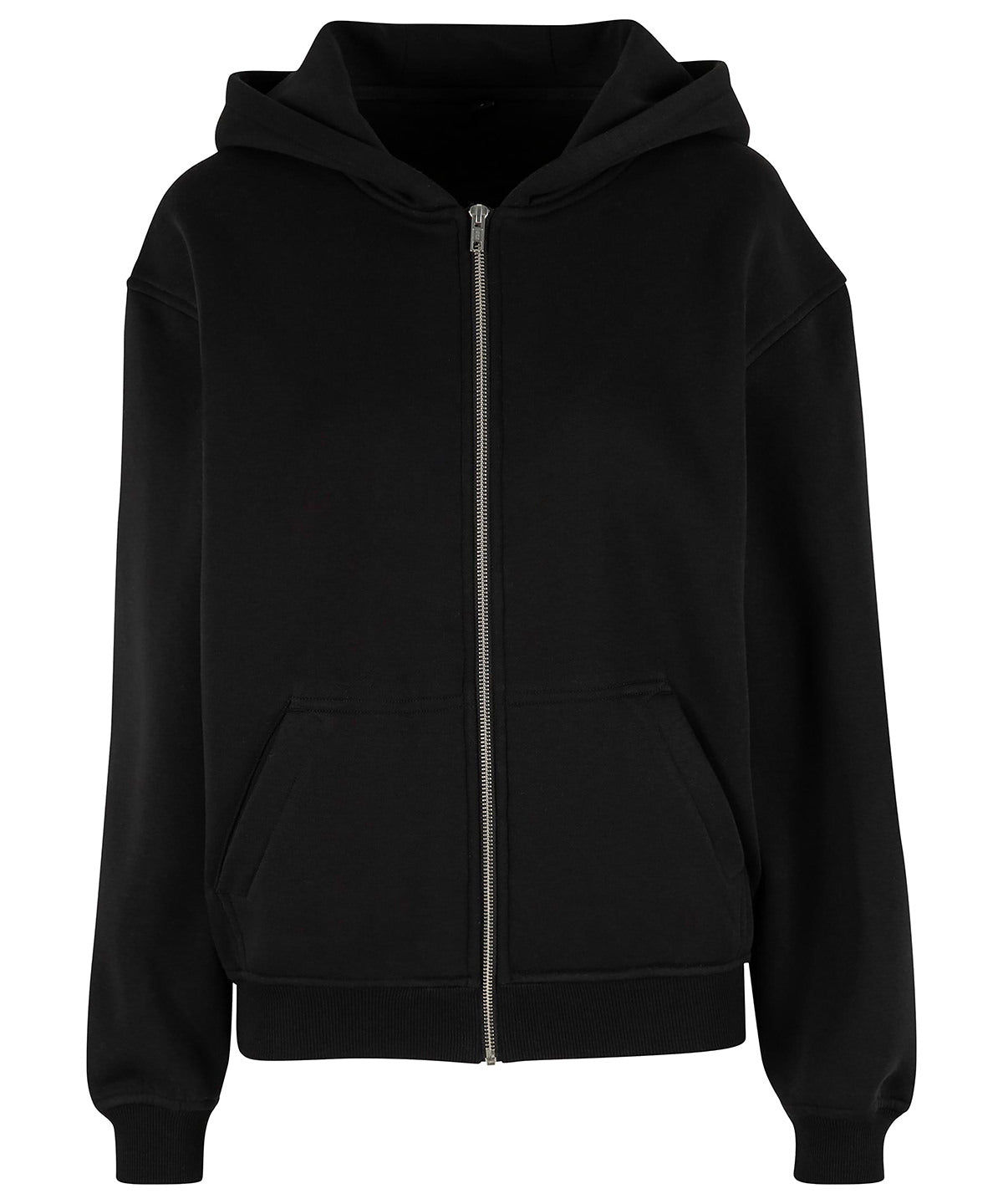 Womens loose-fit zip hoodie