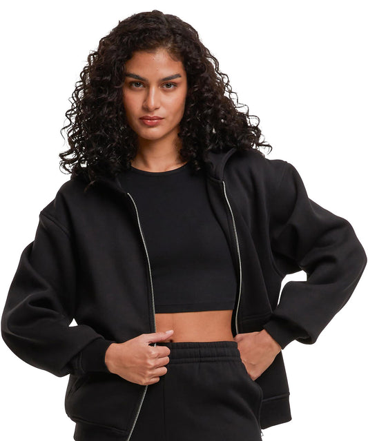Womens loose-fit zip hoodie