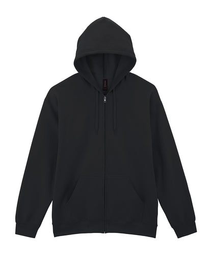 Softstyle midweight fleece adult full-zip hooded sweatshirt