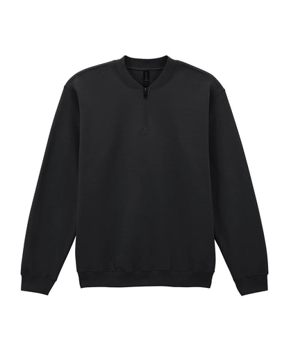 Softstyle midweight adult fleece 1/4-zip sweatshirt