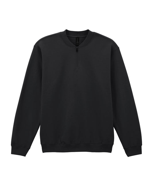 Softstyle midweight adult fleece 1/4-zip sweatshirt