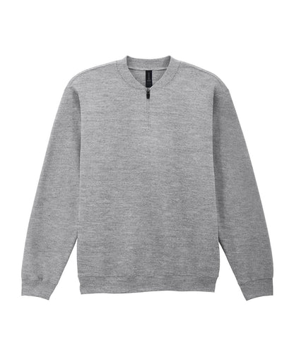 Softstyle midweight adult fleece 1/4-zip sweatshirt
