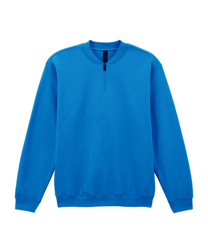 Softstyle midweight adult fleece 1/4-zip sweatshirt