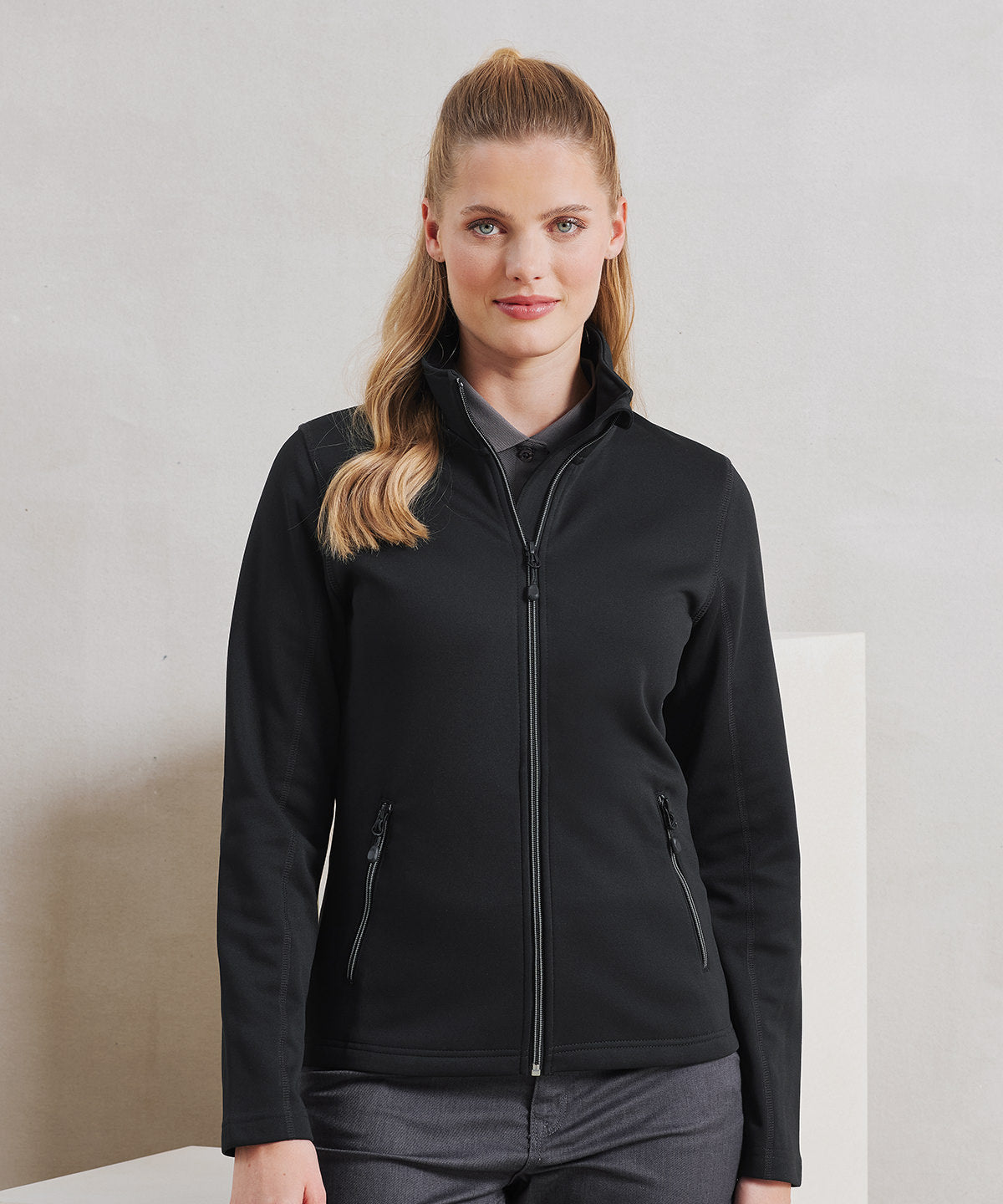 Womens Spun Dyed Recycled Zip-Through Sweat