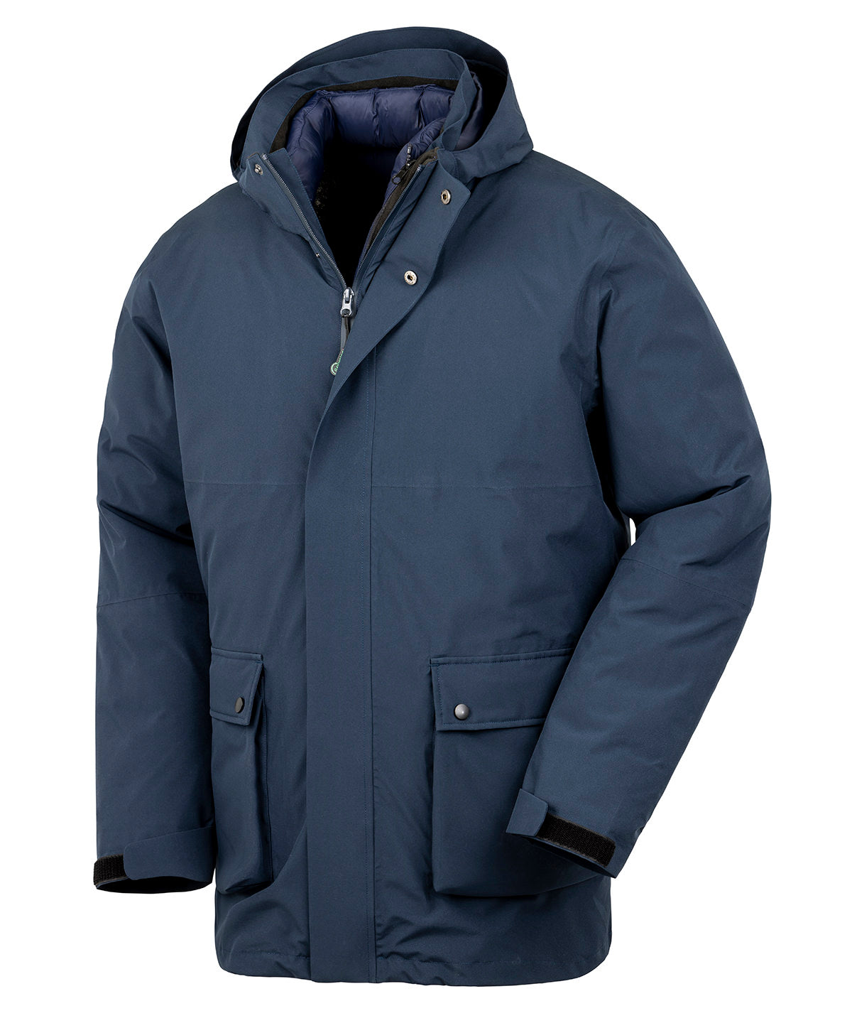 Recycled 3-in-1 padded ripstop jacket