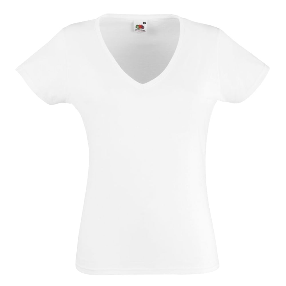 Fruit of the Loom Women's Valueweight V-Neck T-Shirt