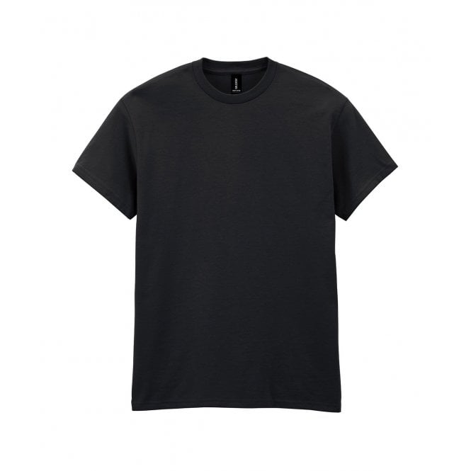 Black t-shirt on a white background