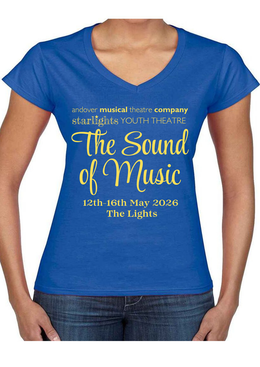 Sound of Music Ladies V Neck T-Shirt